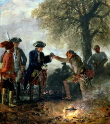 Frederick the Great with Zieten at the Camp